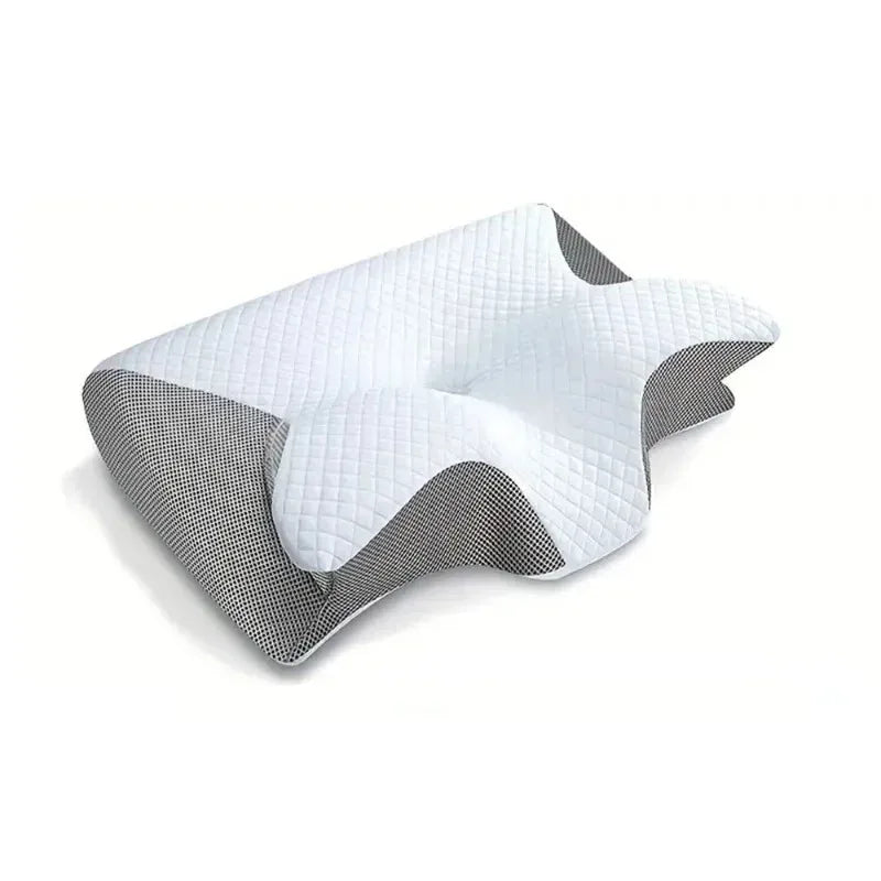Almohada ortopédica de espuma viscoelástica en forma de mariposa