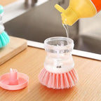 Cepillo para platos con dispensador automático de jabón